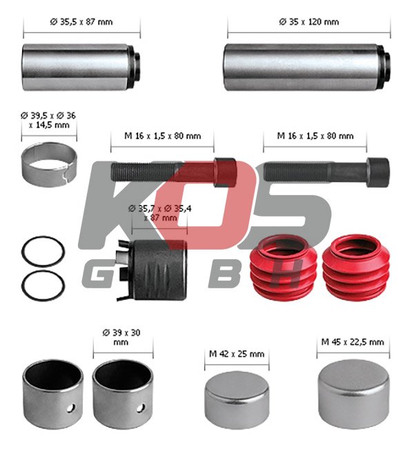 Caliper Guides & Seals Repair Kit SAF TYPE - 10110469