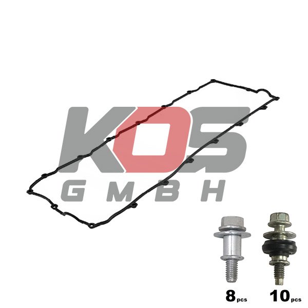 Ventildeckeldichtungssatz Dichtung + 10 Schrauben + 8 Schrauben - 10104030