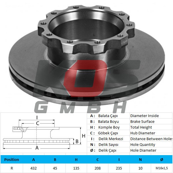 Brake Disc / Rear  - 10111971