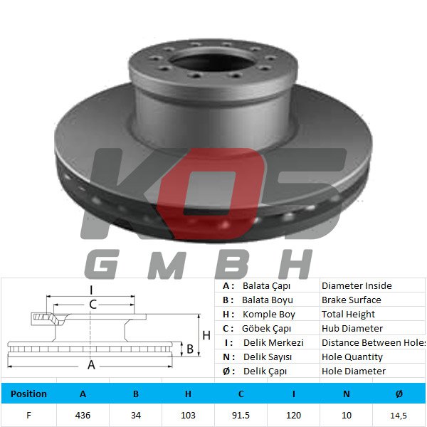 Brake Disc / Front  - 10112349